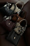 Women's Lock Detailed Three-Compartment Design Detachable Makeup Bag Cream Hand and Shoulder Bag Rio - 8