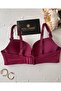 Jennifer Balensiz Push-Up Supported Laser Cut Seamless Front Tie Attractive Daily Bra - 6