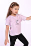 Girl's Penguin Text Printed T-Shirt