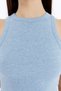 Women's Ribbed Halter Neck Crop Tank Top - 4