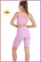 Women's Shorts Leggings Lilac High Waist Recovery Sports Biker Short Diver Tights Fabric 11070 - 6