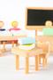 Wooden Toy School Set - Montessori Compatible Educational Natural Wooden Toy (1 Year Old) - 5