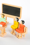 Wooden Toy School Set - Montessori Compatible Educational Natural Wooden Toy (1 Year Old) - 3