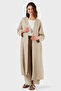 Oversize Long Linen Kimono with Lace Detail on the Back Kimono 7183687 - 6