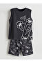Lcw Printed Boys' T-Shirt and Shorts 2-Piece