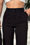 Women's Aurelia High Waist Elastic Back Flared Leg Lycra Fabric Palazzo Trousers - 3