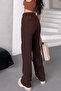 Women's Aurelia High Waist Elastic Back Flared Leg Lycra Fabric Palazzo Trousers - 2