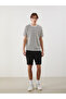 Xside Black Crew Neck Striped Men's T-Shirt - 2