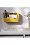 FODERTRÅG Desk/Wall Organiser, Bright Yellow, 25x18x15 cm – Stackable & Space-Saving - 4
