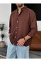 Brown Basic Shirt G-5138 - 3