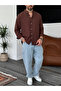 Brown Basic Shirt G-5138