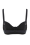Siyah Tünelli Balconette Kaplı Bikini Üstü TBESS25BU00059 - 5