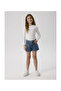Normal cut denim shorts