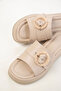 Beige Women's Slippers 20465 - 6