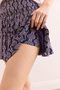 Women's Purple Piece Shorts Soft Textured Stretchy Mini Skirt Etk- 19000307 - 7