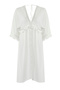 Ecru Woven Flounce Beach Midi Dress Tbess25El00075 - 6