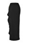 Black Knitted Floral Appliqued Maxi Beach Pareo Tbess25Pr00013 - 7