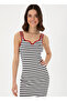 U.S. Polo Assn. V-Neck Cream Medium Women Dress Selte - 2