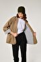 Oil Green Oversize Women's Cotton Jacket - 5