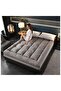 COTTON HOTEL STYLE FIBER FILLED 180 X 200 X 10 CM GREY MATTRESS TOPPER - 3