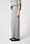 Gray Color Striped 100% Cotton Women's Loose Long Pants - 6