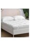 SOFT WHITE MATTRESS TOPPER HOTEL QUALITY 200 x 200 x 7 CM WITH FIBER FILLING