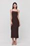 Strappy Body-Hugging Casual Midi Dress - 2