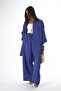 Women's Long Back Oversize Shirt Pants Set - 3