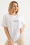 Women's Basic Tshirt White with Accessory Detail - 3
