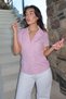 Rosa Gingham-Damenhemd Mg2359 - 6