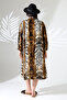 Ethnic Patterned Maxi Sash Kimono - 8