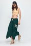 Women's Petrol Elastic Waist Ethnic Embroidery Detailed Pocket Skirt - 7