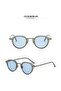 Cool Blue Round Sunglasses - 3