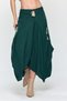 Women's Petrol Elastic Waist Ethnic Embroidery Detailed Pocket Skirt - 8