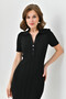 Polo Neck Button Detailed Long Knitwear Dress - 5