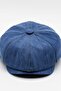 Men's Denim British Newsboy Cap - Indigo Blue Denim Hat |   Standard Fit/Flexible - 3