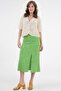 Green Slit Detailed Midi Woven Skirt - 6