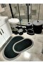 Jute, Bathroom Set, Bath Mat, Mat Set, Makeup Basket, Trash Can, Toilet Mat, - 2