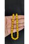 Rod Amber Praying Beads Yellow Color Beige Cut T-377 - 2