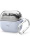 Duo Hang for Samsung Galaxy Buds3 case and Galaxy Buds 3 Pro with carabiner Clear | Light Blue