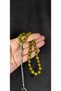 Rod Amber Praying Beads Green Color Capsule Cut T-403 - 3
