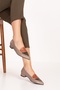 Genuine Leather Pointed Toe Low Heel Shoes Ast.8425 - 8