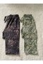 Snake Skin & Leopard Print Women's Single Bottom Pajamas - 2 Pieces Women's Pajama Bottoms