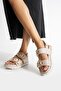 Wedge Heeled Double Strap Buckle Women's Sandals Orthopedic Comfortable Sole - 5