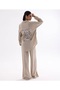 Organic Linen Back Detailed Embroidery Embroidered Loose Fit Shirt - 2