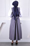 Smoked Belted Vest Skirt Suit - 3