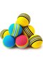 Pack of 4 Soft and Lightweight Play Balls for Cats – Rainbow Colored!