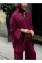 Sleeves Ribbon Bow Detail Design Jacket Blouse Trousers Brand Equivalent Three-Piece Islamic Casual Stylish Suit - 5