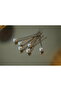 Pearl Silver Hairpin Set, Mini Pearl 6 Pieces, Wedding-Engagement Hair Accessory, Bun Clip - 5