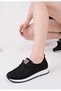 Women's Elastic Laced Orthopedic Sole Sports Shoes - 2